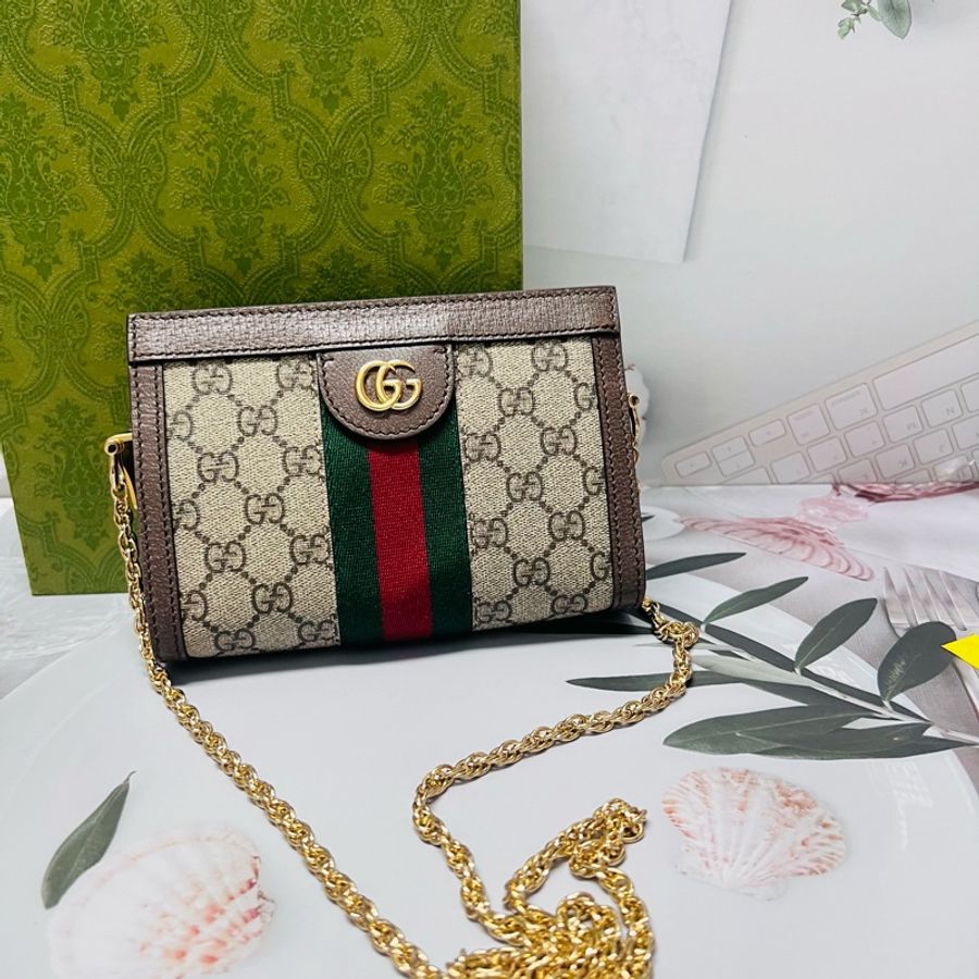 Gucci磁扣mini鏈條包-13