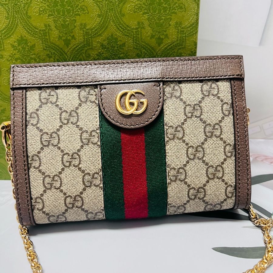 Gucci磁扣mini鏈條包-14