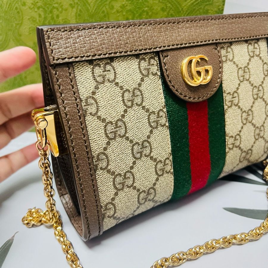 Gucci磁扣mini鏈條包-15