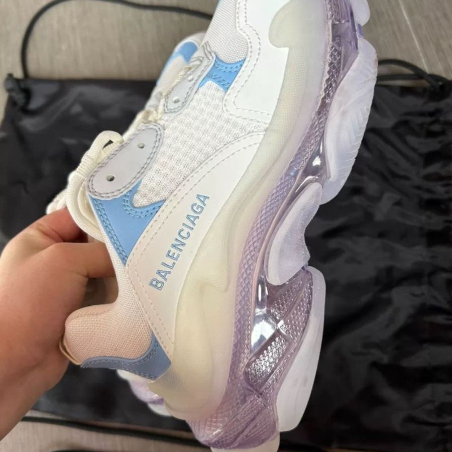 BALENCIAGA紫色水晶底老爹鞋 尺寸37碼 僅試穿很新 配件有塵袋-2