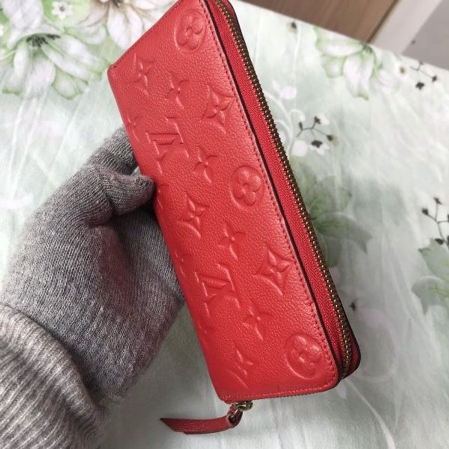 LV 路易威登 Louis Vuitton Monogram Empreinte Leather Clemence Zippy Long Wallet / Purse 皮夾 / 手拿包 / 錢包-1