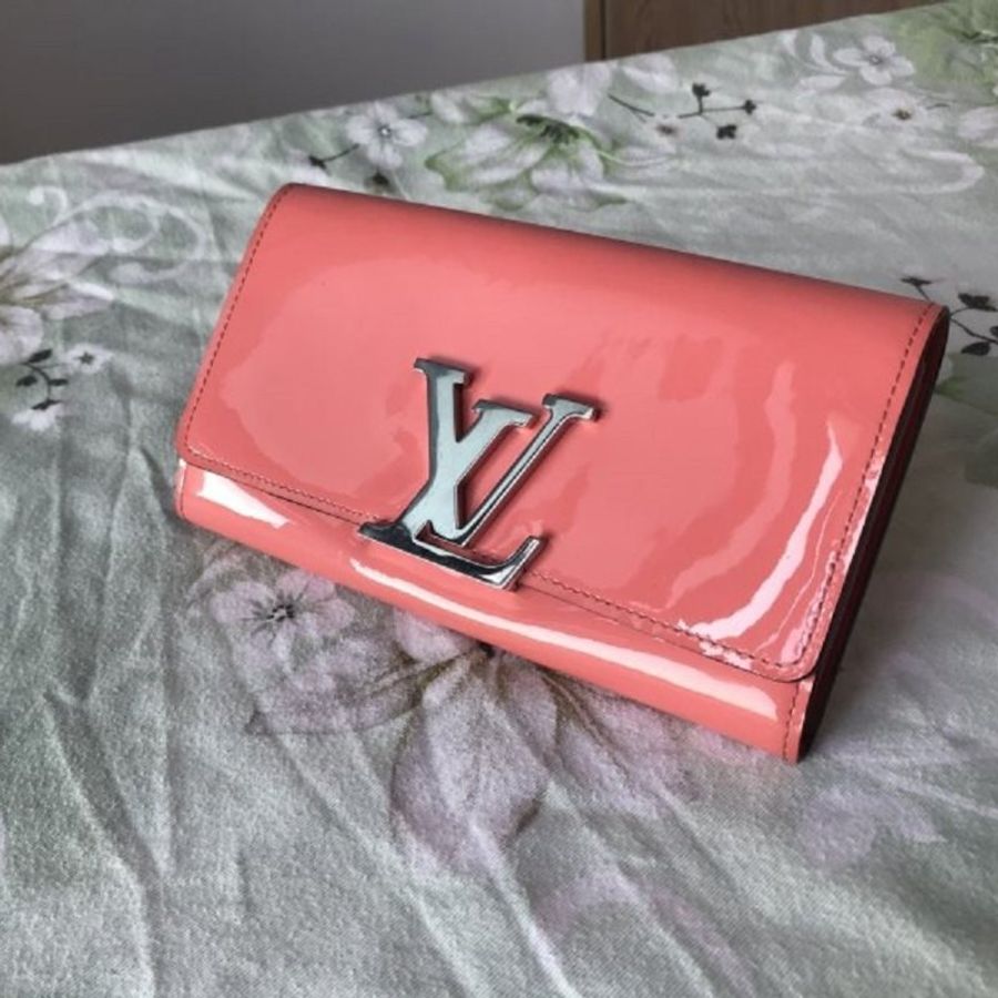 LV 路易威登 Louis Vuitton Monogram Vernis Portefeuille Louise Wallet / Purse  皮夾 / 手拿包 / 錢包-0