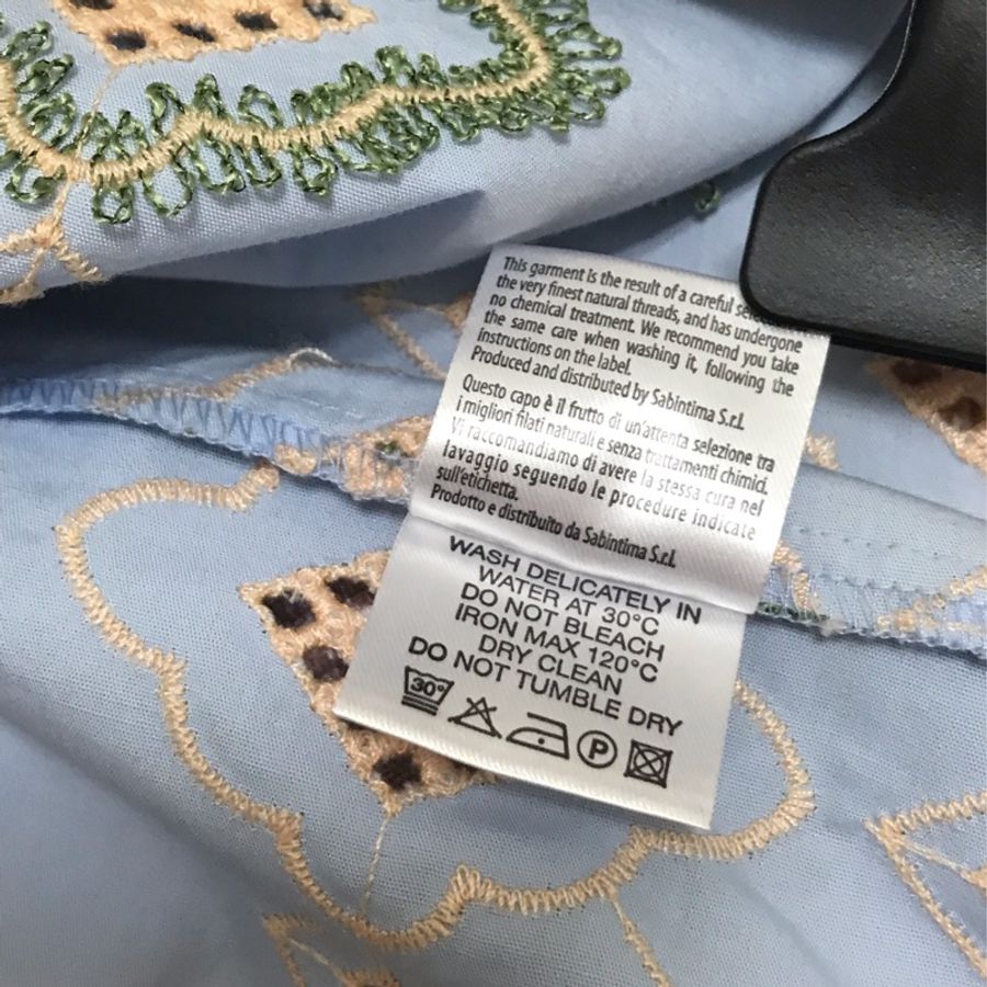 53）全新Purotatto名品頂級布蕾水藍色美裙 42號M-L可穿-6