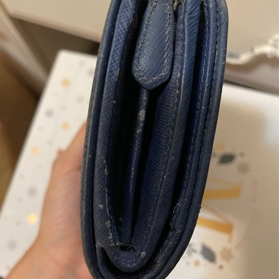 Prada/Saffiano/牛皮/皮夾/二手/正品/精品-16