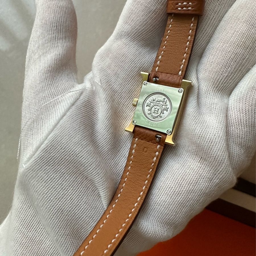 Hermes H手錶17x17 金棕金 Mini 迷你 H Hour-2