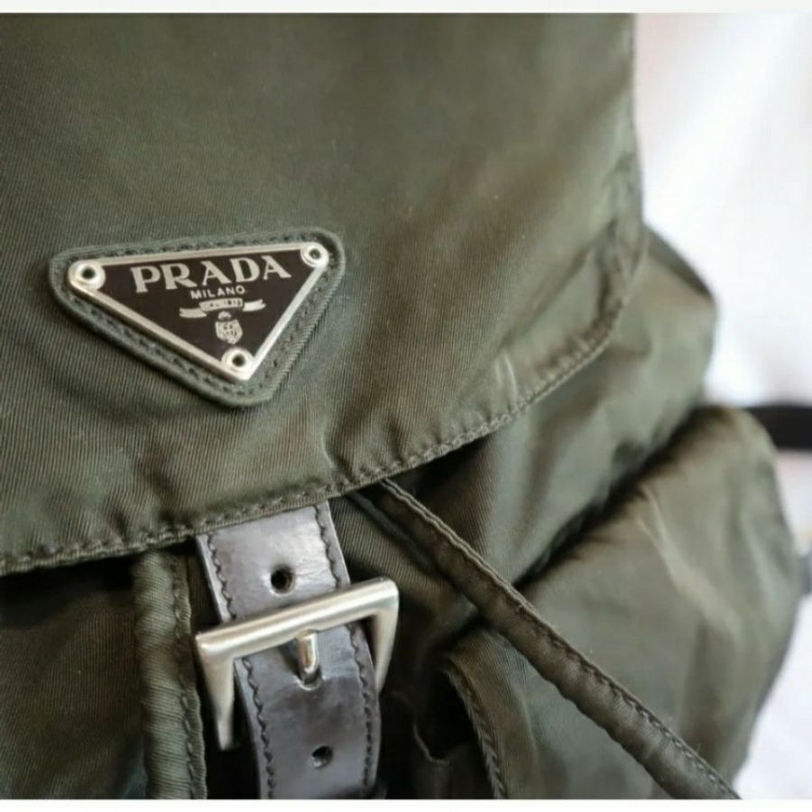 新品上架 現貨 🔥💖 ✨Prada classic nylon backpack Prada 軍綠色背包 Prada 背囊-1