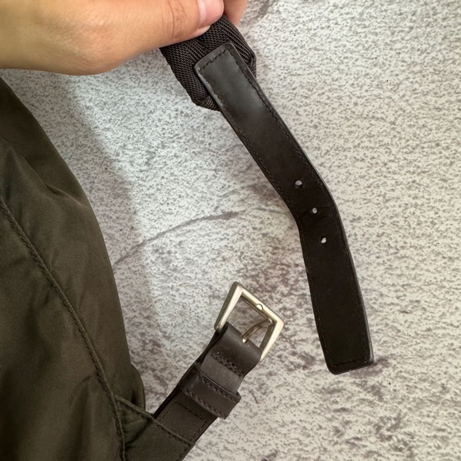 新品上架 現貨 🔥💖 ✨Prada classic nylon backpack Prada 軍綠色背包 Prada 背囊-14