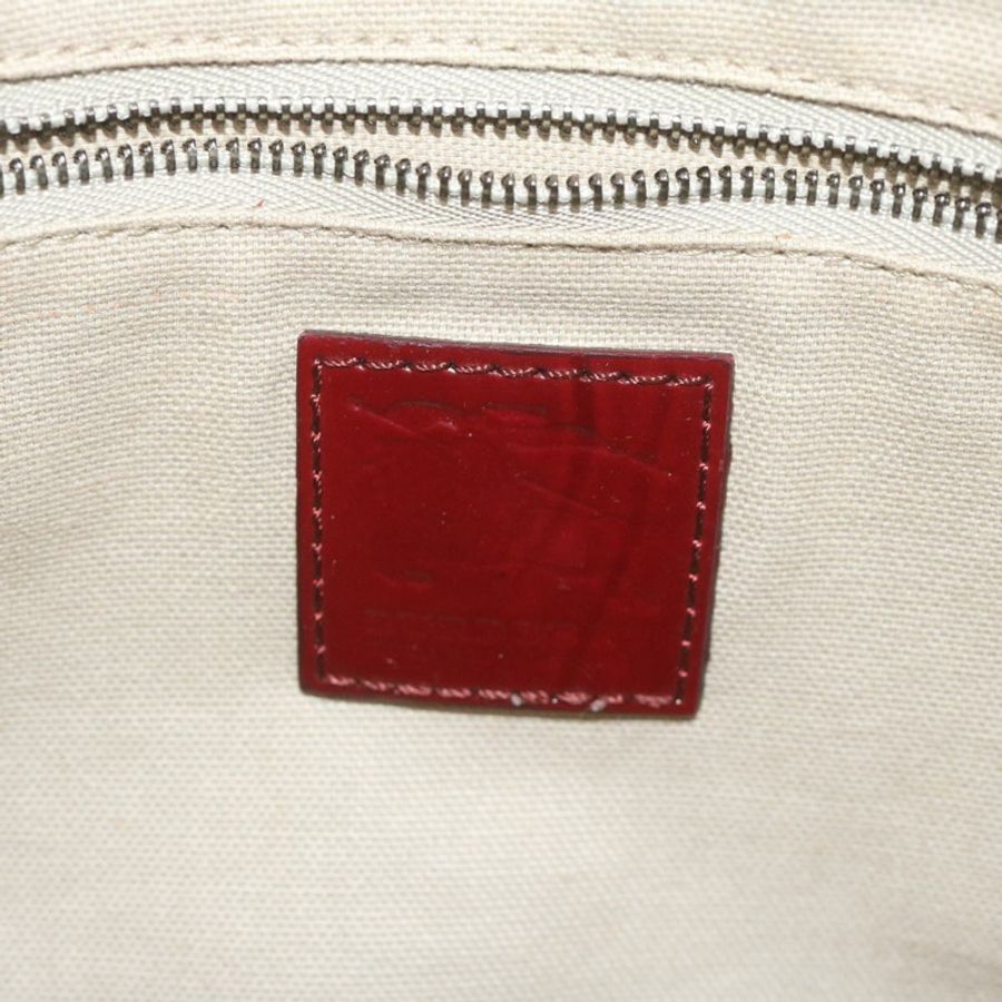 【日本直送】BURBERRY Nova 格紋手提包 PVC 皮革 紅色 正品 hk959-17