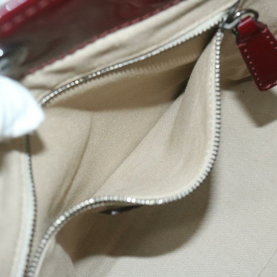 【日本直送】BURBERRY Nova 格紋手提包 PVC 皮革 紅色 正品 hk959-20
