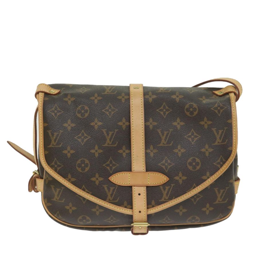 【日本直送】路易威登 Monogram Saumur 30 肩背包 M42256 LV Auth am5564-12