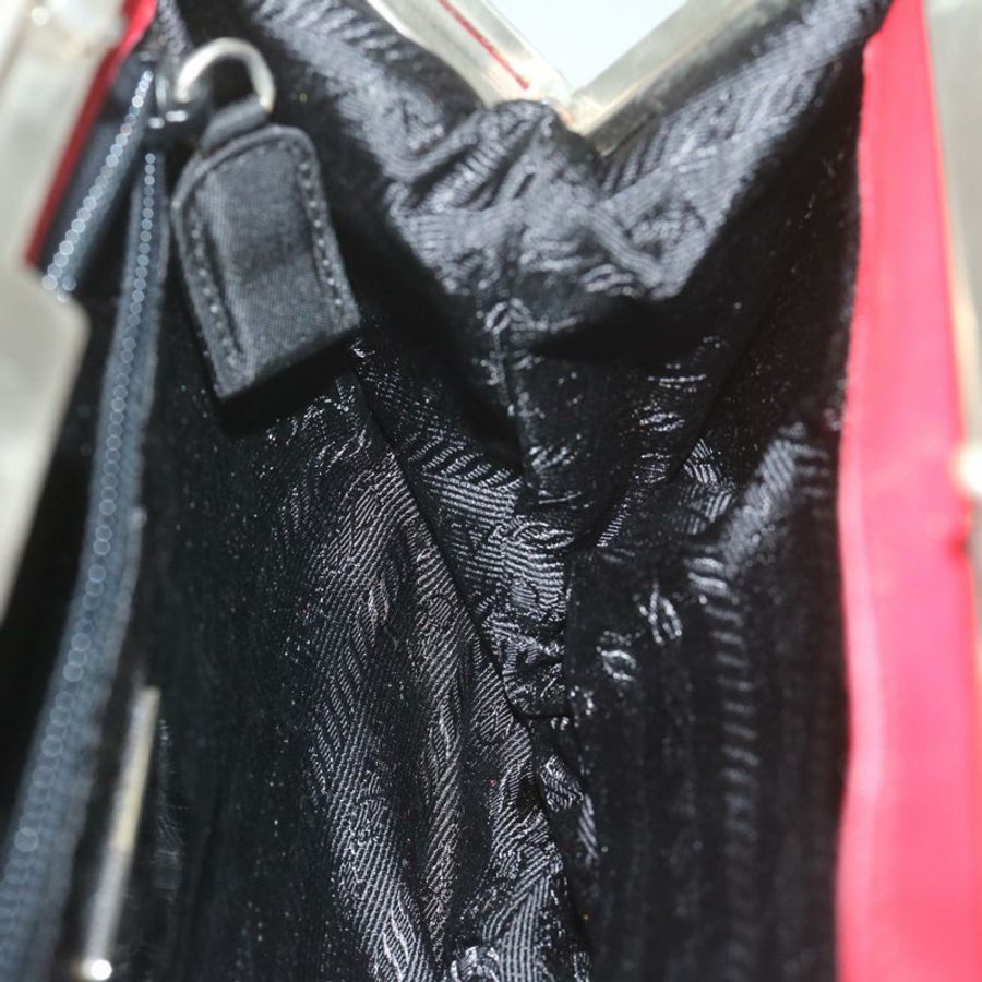 【日本直送】PRADA 尼龍紅色鏈條單肩包 正品 63571-17