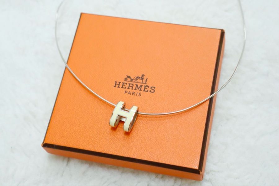 Hermes 白銀色大Pop H頸鏈🤍-1