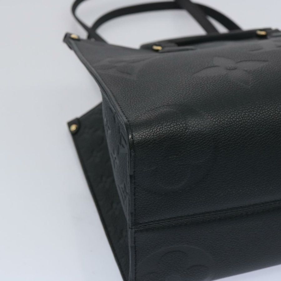 【日本直送】路易威登 Monogram Empreinte On the Go MM 手提包 黑色 M45595 正品 65247SA-15
