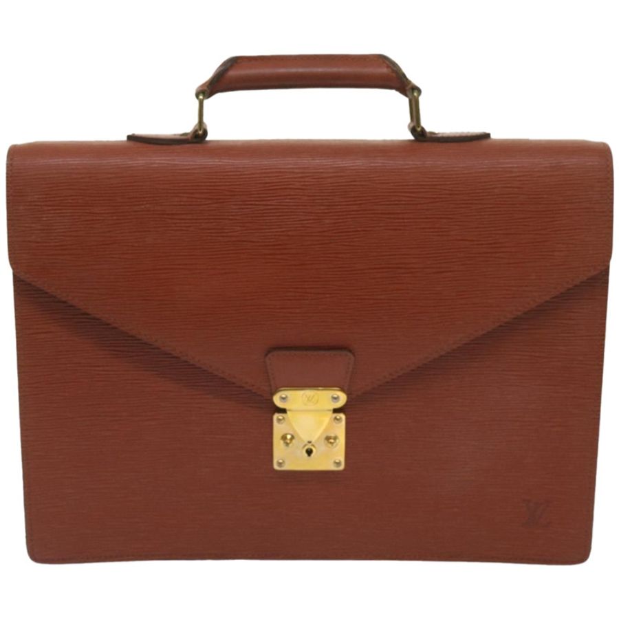 【日本直送】路易威登 Epi Serviette Conseiller 公事包 棕色 M54423 LV 正品 66184-12