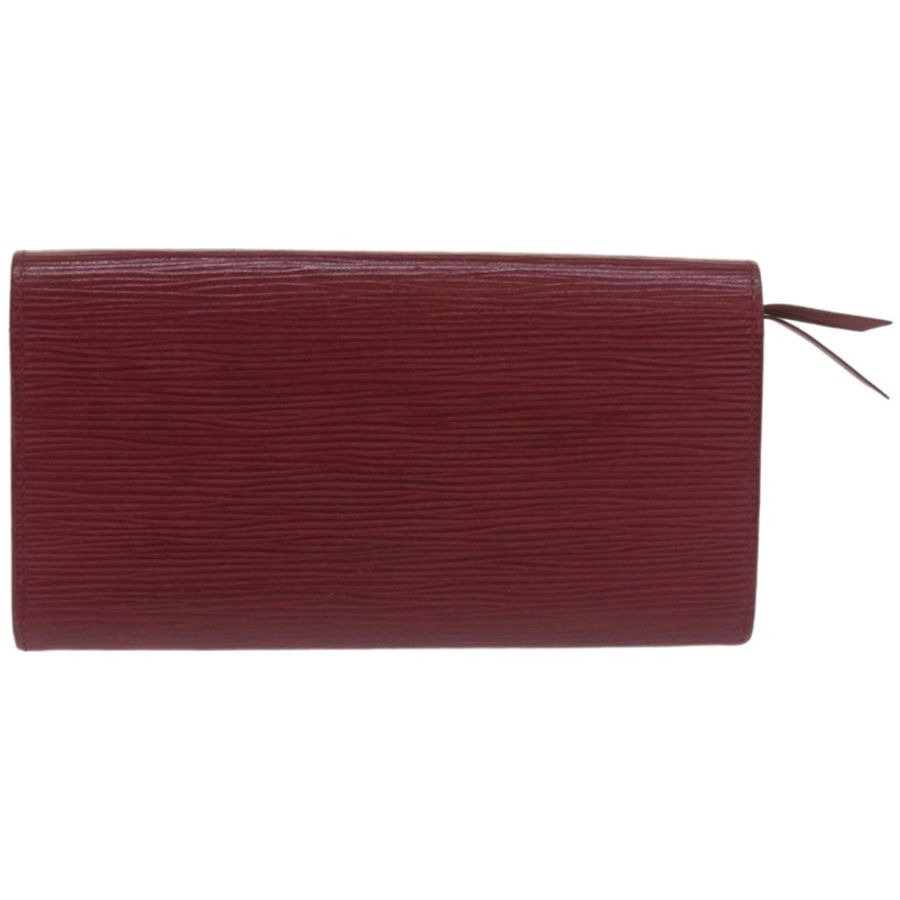 【日本直送】Epi Portefeuille Emily 長版皮夾 玫紅色 M60851 LV Auth hk1064-1