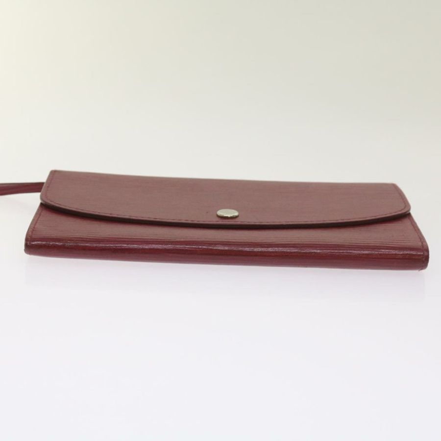 【日本直送】Epi Portefeuille Emily 長版皮夾 玫紅色 M60851 LV Auth hk1064-5