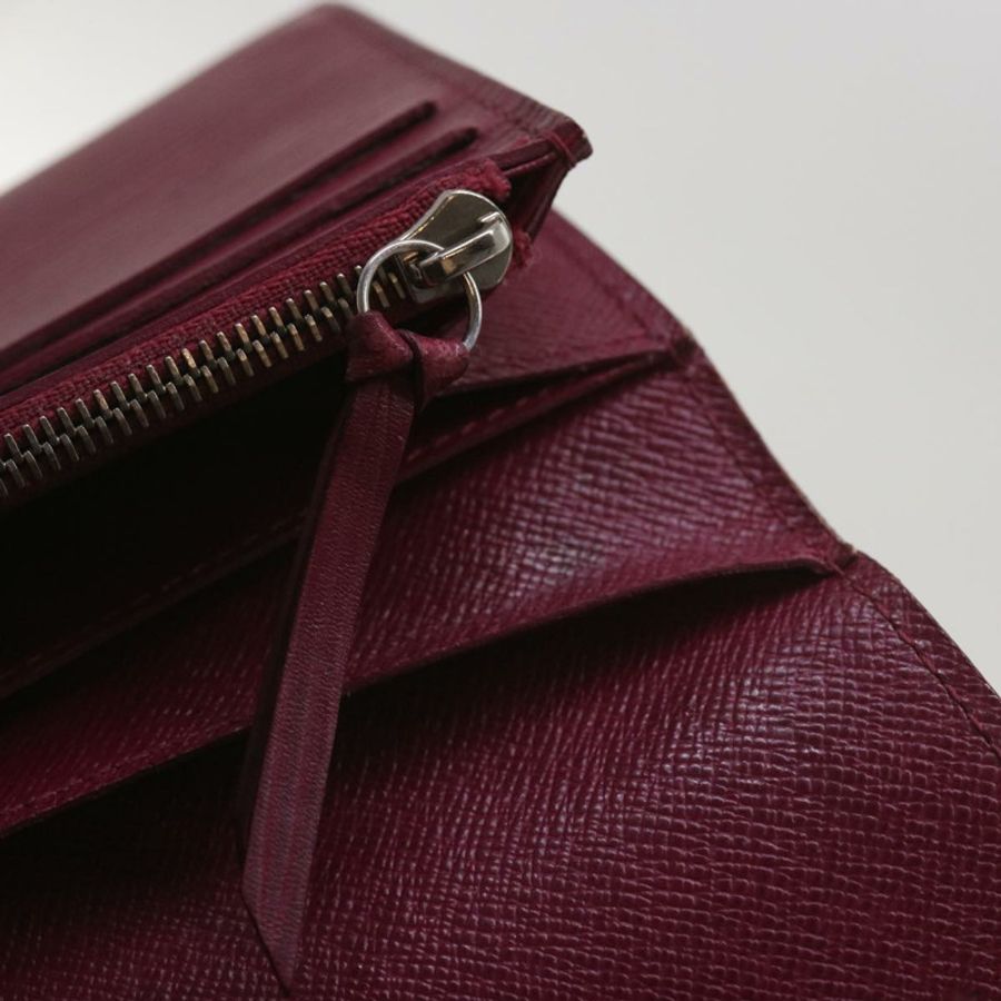 【日本直送】Epi Portefeuille Emily 長版皮夾 玫紅色 M60851 LV Auth hk1064-17