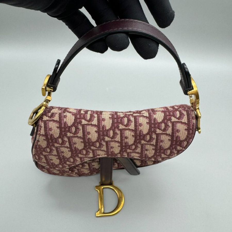 Dior Saddle馬鞍包 小號老花帶肩帶-8