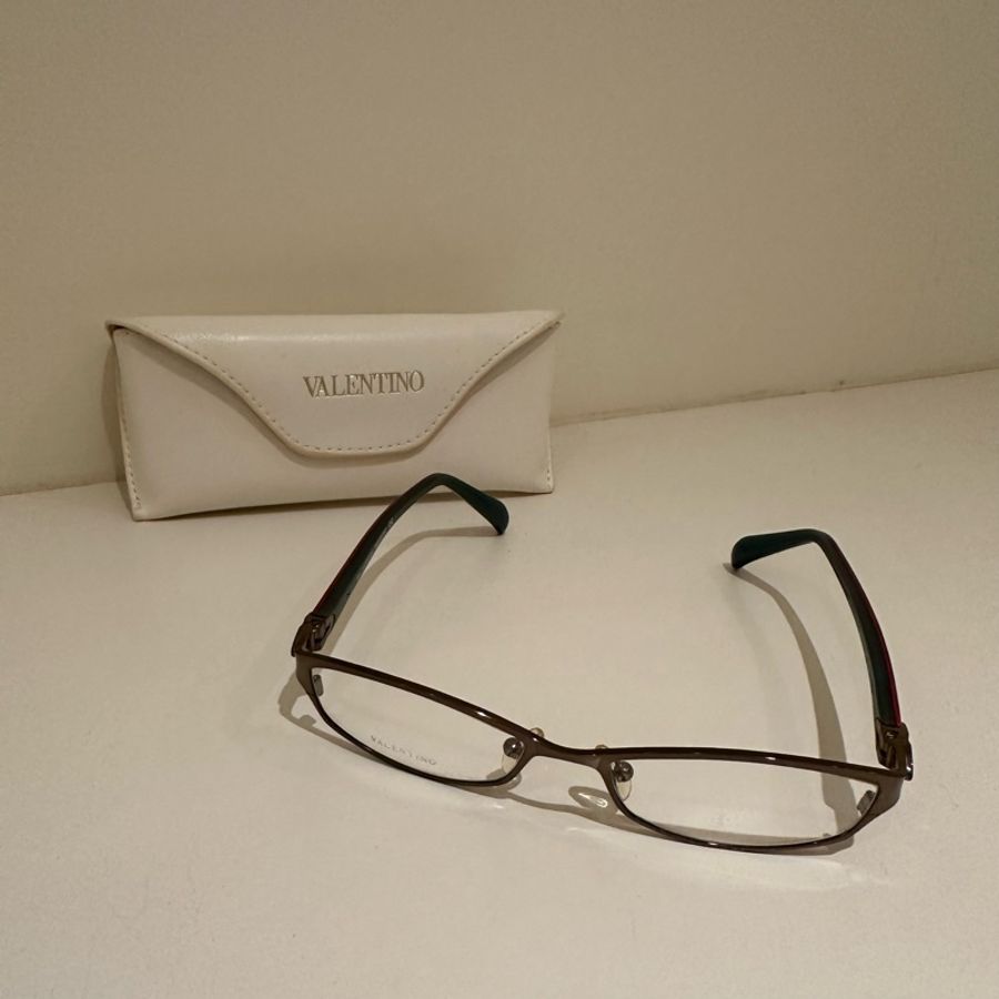 全新 原價$6000多 Valentino范倫鐵諾 斷貨王🔥紅系玳瑁顯白小框 清冷感平光眼鏡-5