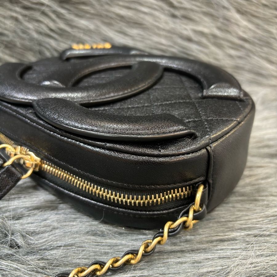 CHANEL AS1757 camera 18 COCO LOGO大雙C 黑色 牛皮 金鍊 相機包 斜背包 肩背包-14