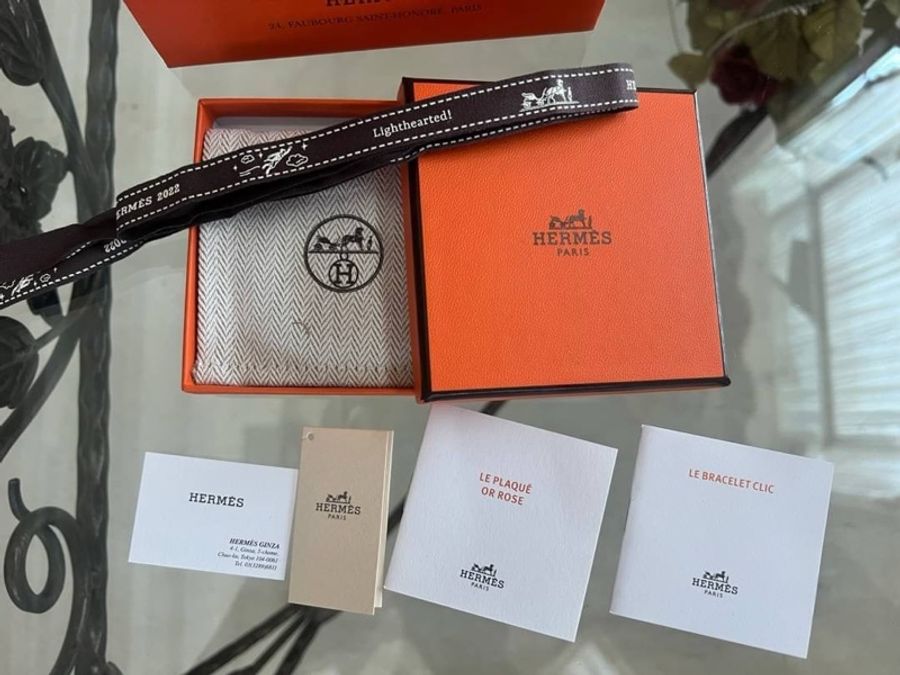 HERMÈS 愛馬仕 Clic H經典Logo琺瑯手環-2