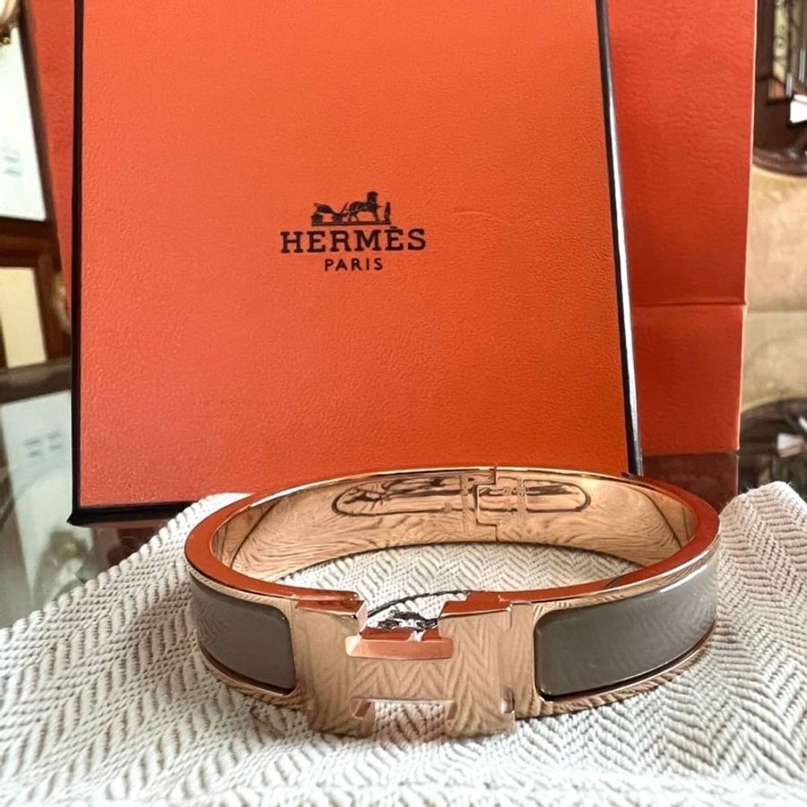 HERMÈS 愛馬仕 Clic H經典Logo琺瑯手環-3