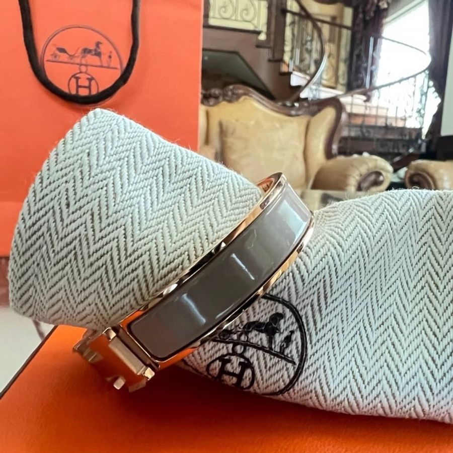 HERMÈS 愛馬仕 Clic H經典Logo琺瑯手環-6