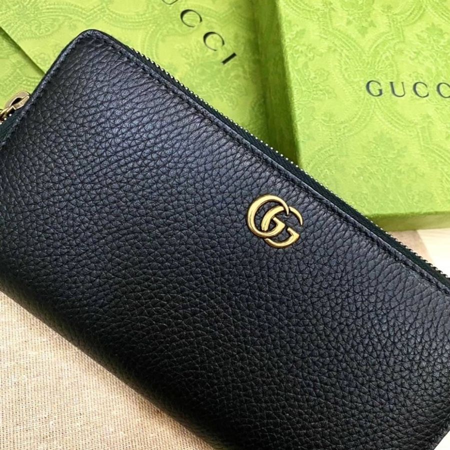 Gucci 專櫃款竹節拉鍊長夾❤️-1