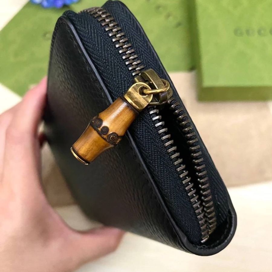 Gucci 專櫃款竹節拉鍊長夾❤️-3