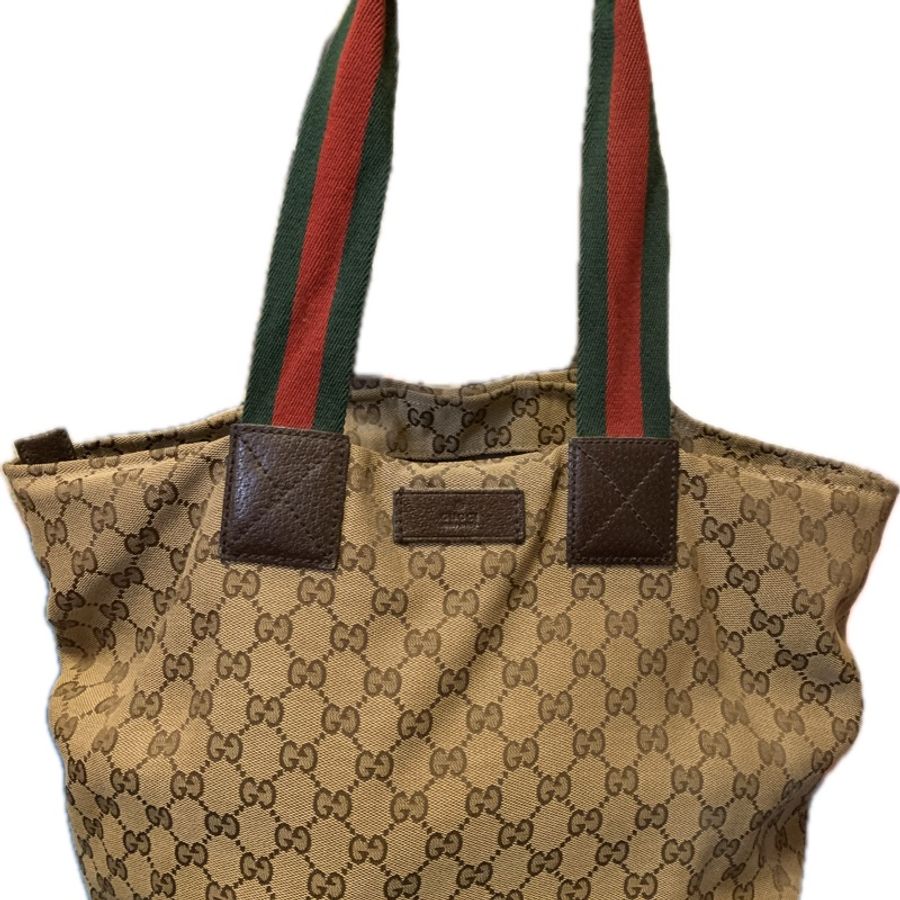 GUCCI 老花經典大托特包-5