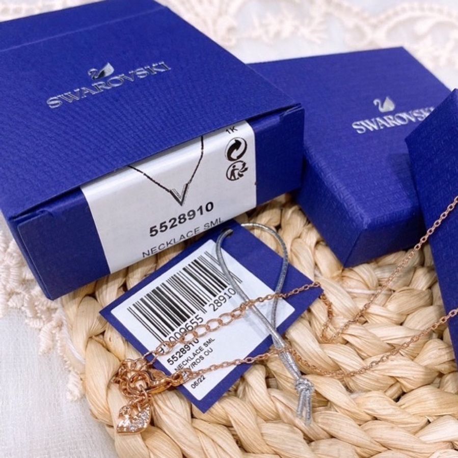SWAROVSKI 施華洛世奇 熱賣款🔥V型玫瑰金項鍊-8