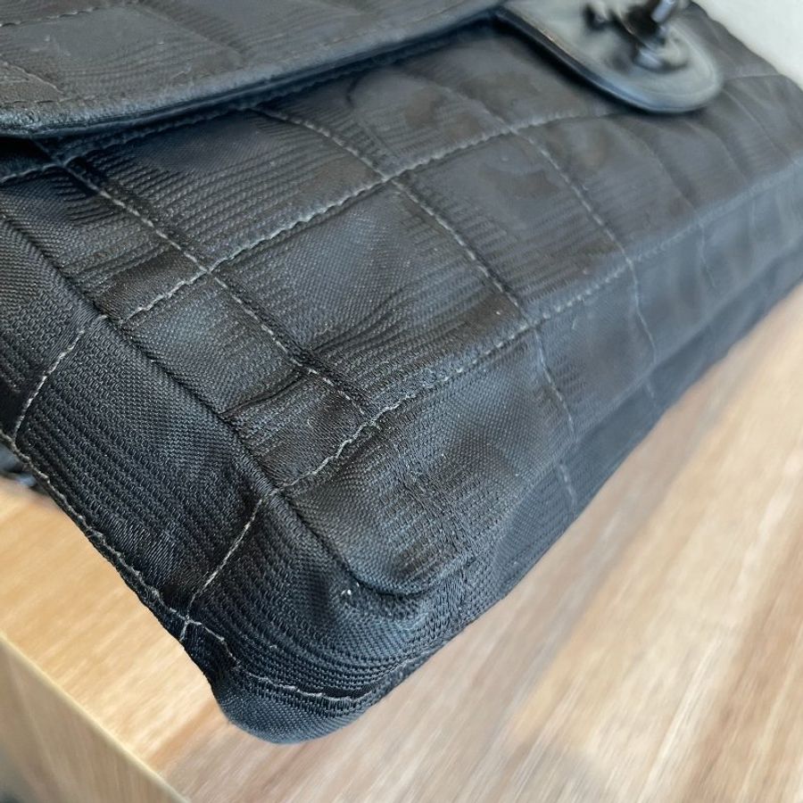 Chanel so black 冰格包/ Travel line 系列/ 腋下包-7