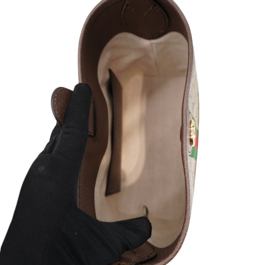 Gucci Ophidia GG 帆布肩背包(781402-棕)-5