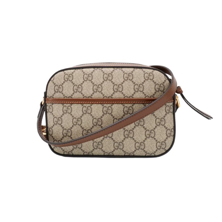 Gucci 1955 Horsebit 馬銜釦拉鍊斜背相機包(760196-棕)-2