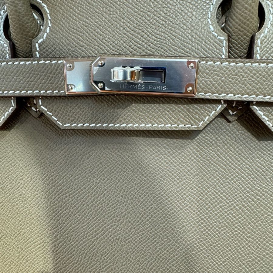 ✨持有正品正貨標籤公司✨Hermes Birkin 30 大象灰銀扣 B stamp-2