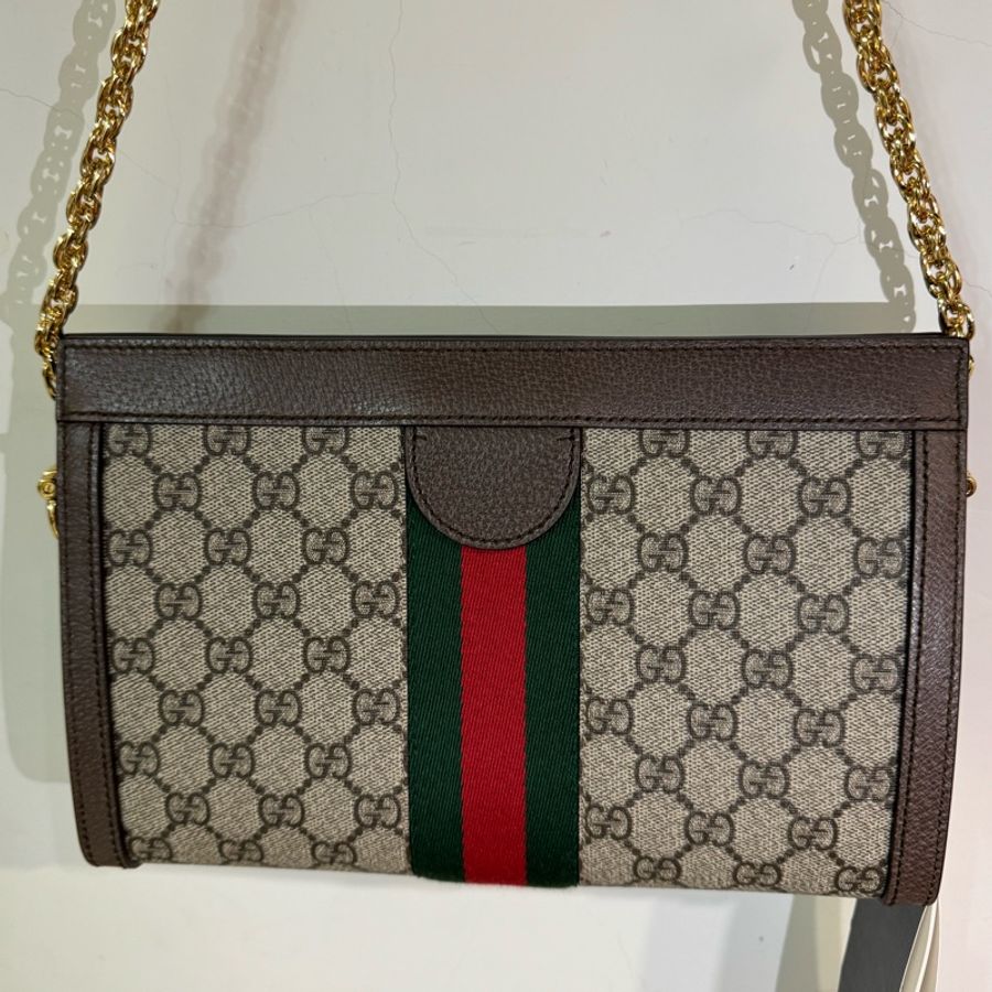 New Gucci Ophidia GG small shoulder bag 老花 金屬鏈袋肩背包-2