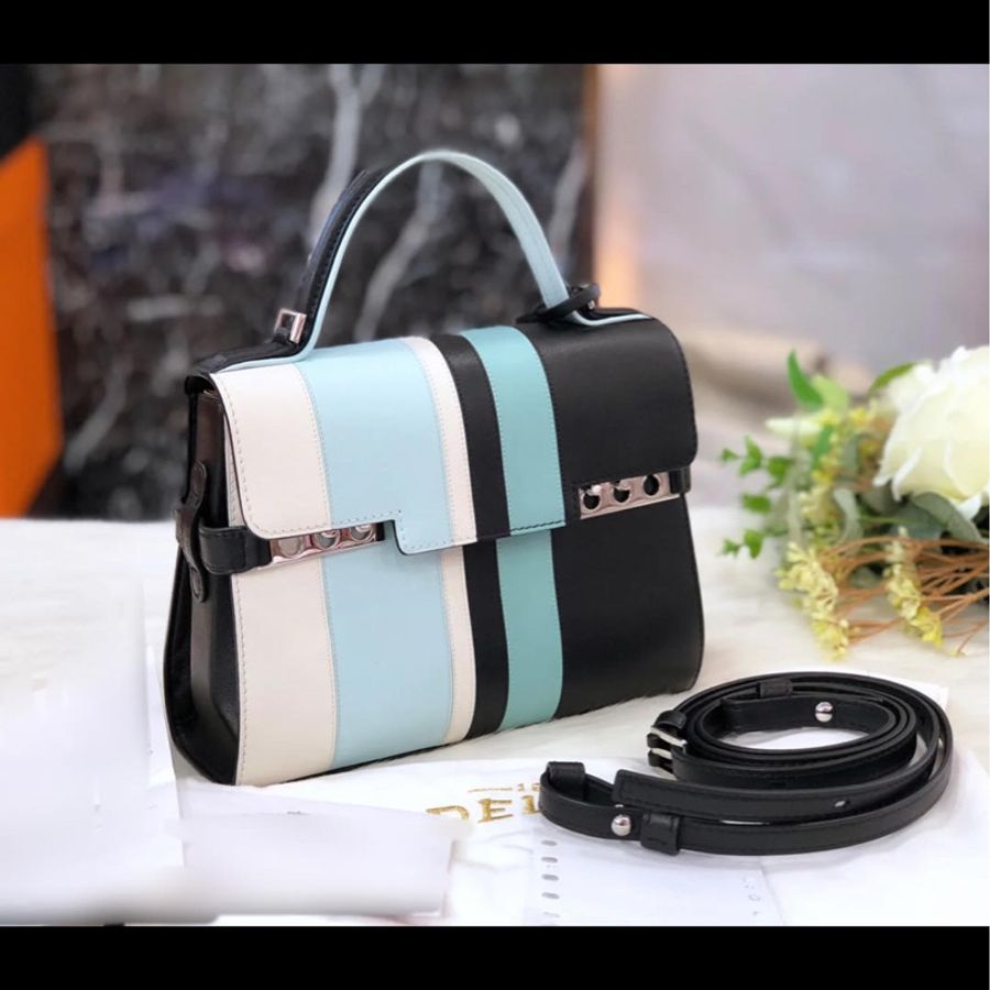 DELVAUX 限量拼色mini包 (可手提 斜背)-3