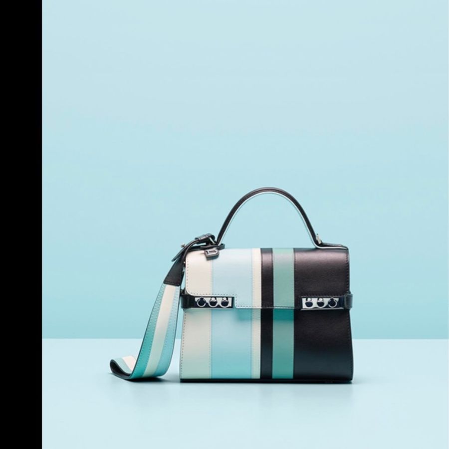 DELVAUX 限量拼色mini包 (可手提 斜背)-4