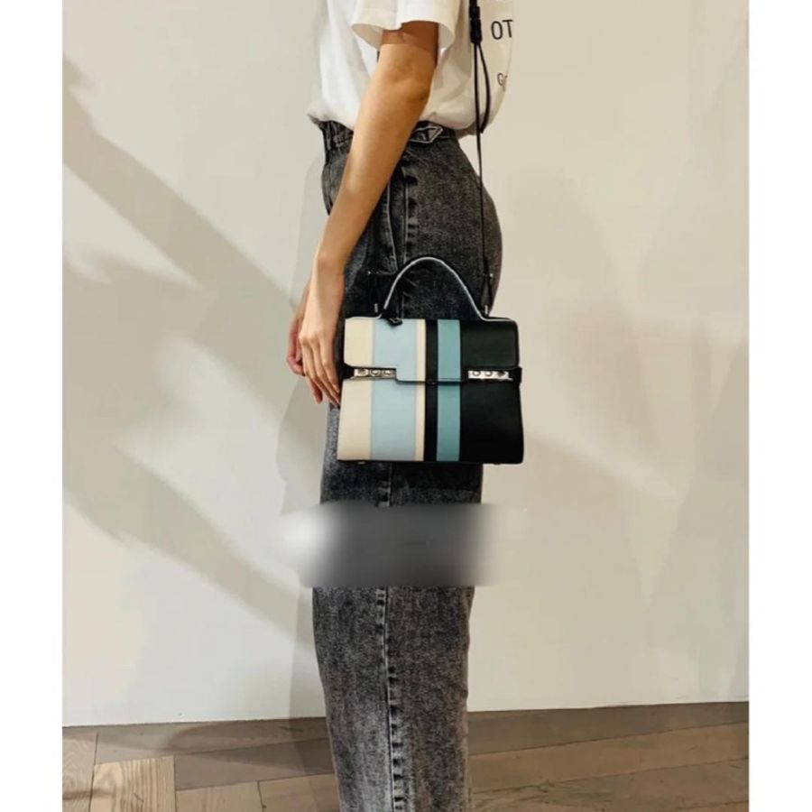 DELVAUX 限量拼色mini包 (可手提 斜背)-5