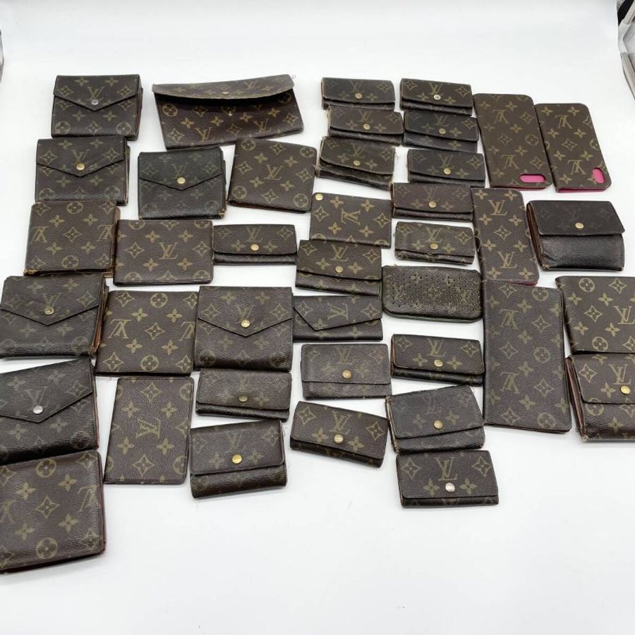 LV路易威登LOUIS VUITTON 超值正品40件/長皮夾折疊皮夾Monogram等-0