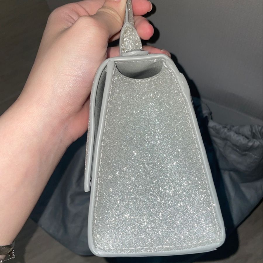 限時特價Balenciaga 巴黎世家 經典沙漏包限定款銀色-8
