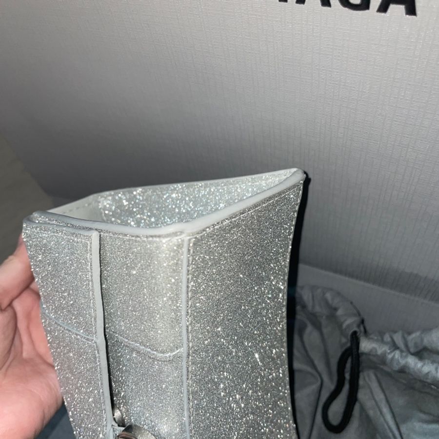 限時特價Balenciaga 巴黎世家 經典沙漏包限定款銀色-12