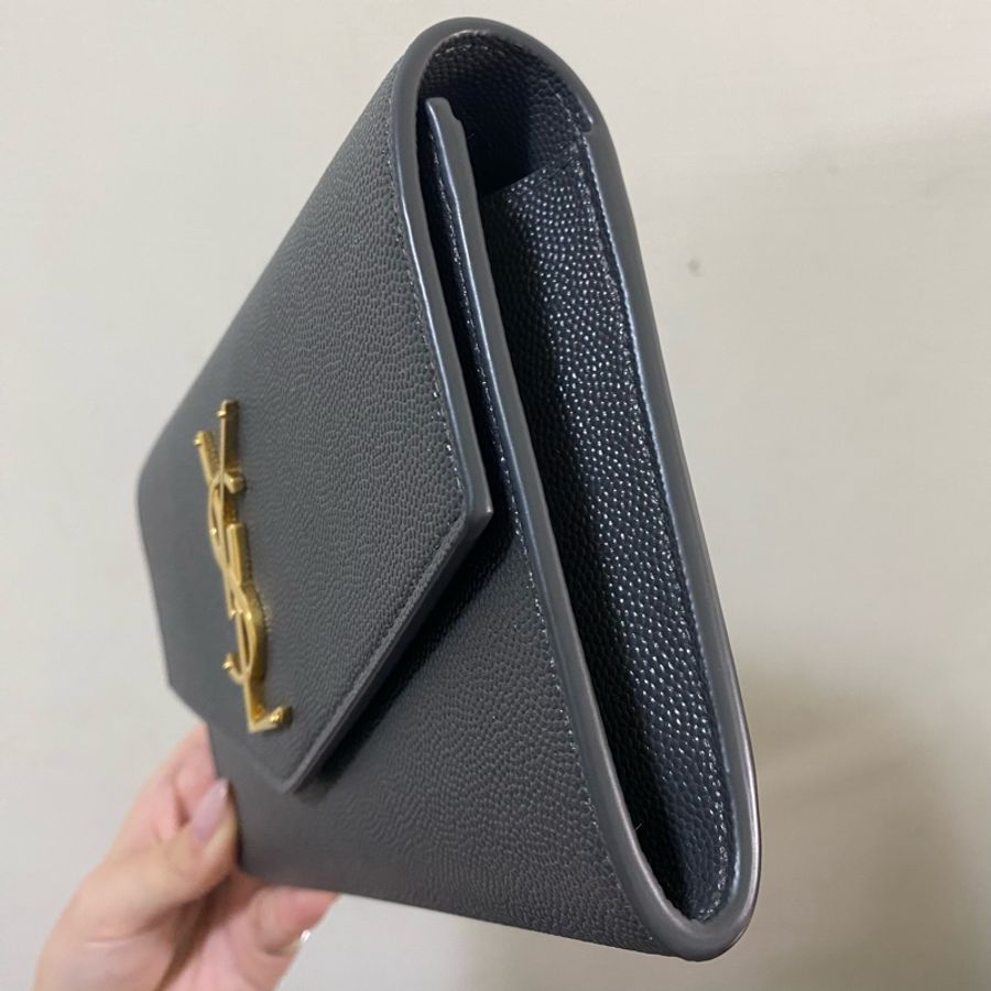 ysl 信封鏈條包 9.9新 深灰-2