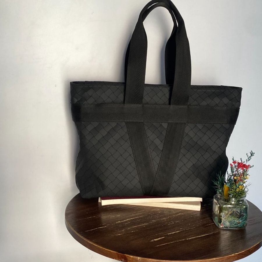 Bottega Veneta BV 黑色編織 購物包/媽媽包/肩背包/手提包-0