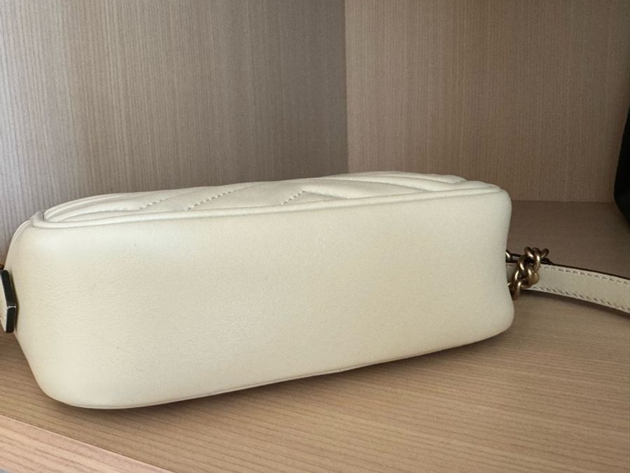 GG Marmont mini shoulder bag 奶油白 迷你相機包-4