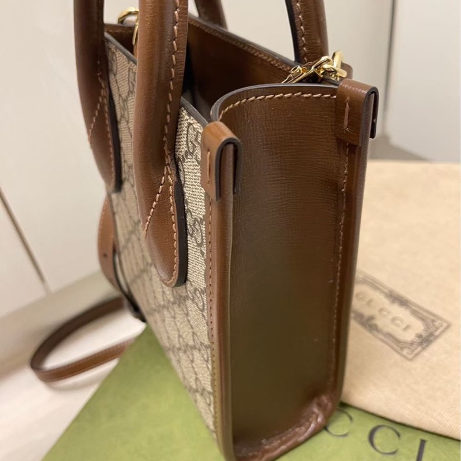 Gucci interlocking G迷你手提袋-7