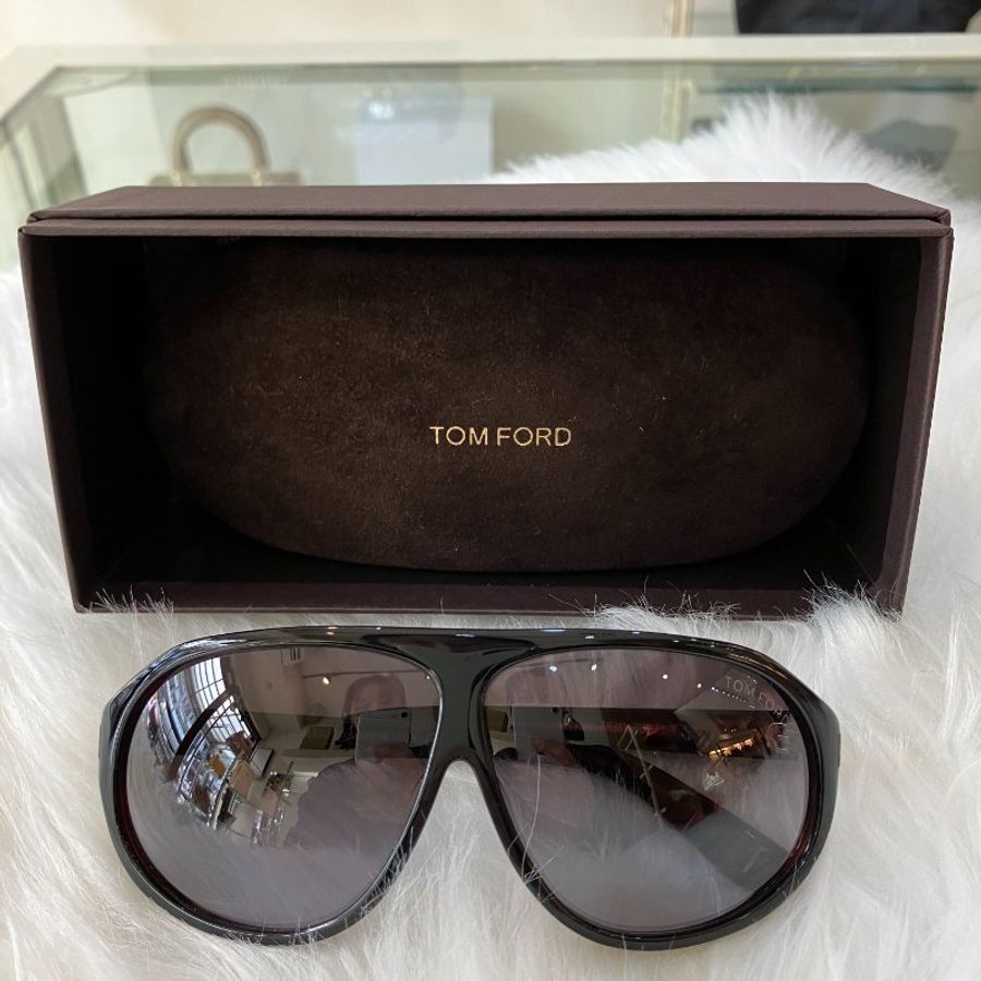【舊愛新歡】TOMFORD黑咖啡飛行風墨鏡-3