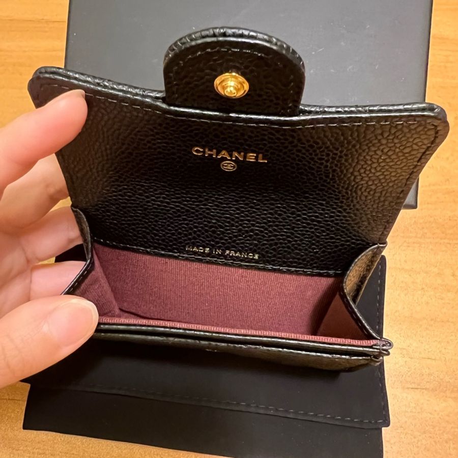 CHANEL 卡夾 金釦-4