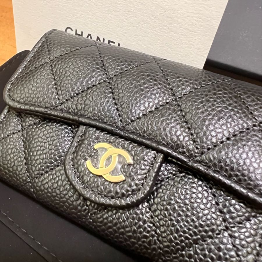 CHANEL 卡夾 金釦-6