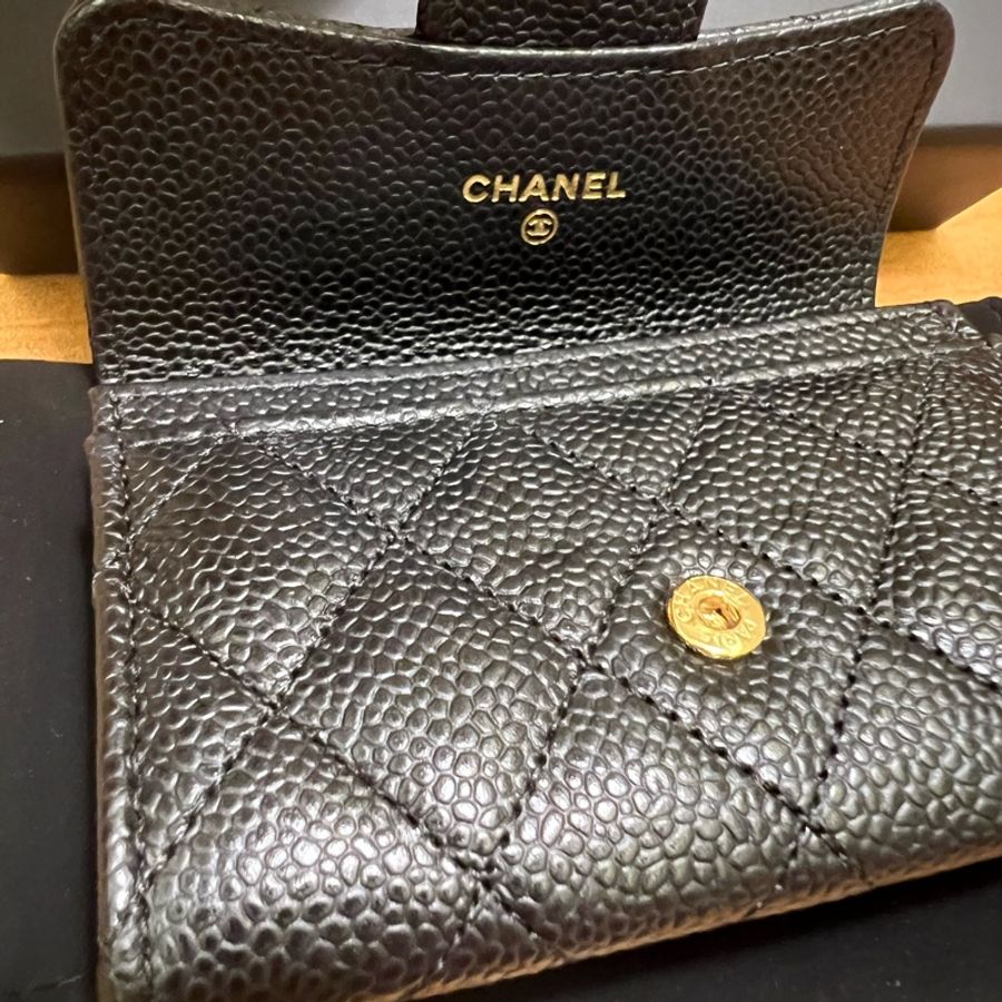 CHANEL 卡夾 金釦-14